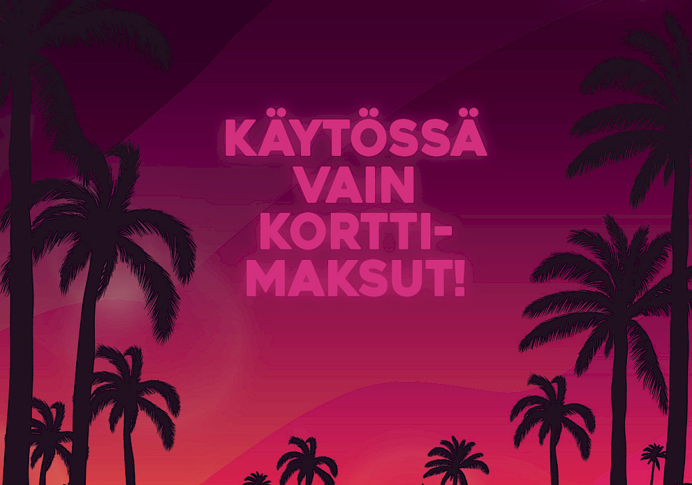 Festivaalialueella on käytössä vain korttimaksut!